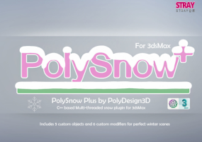 3DS MAX 一键造雪插件 PolySnow Plus3DS (英文版)