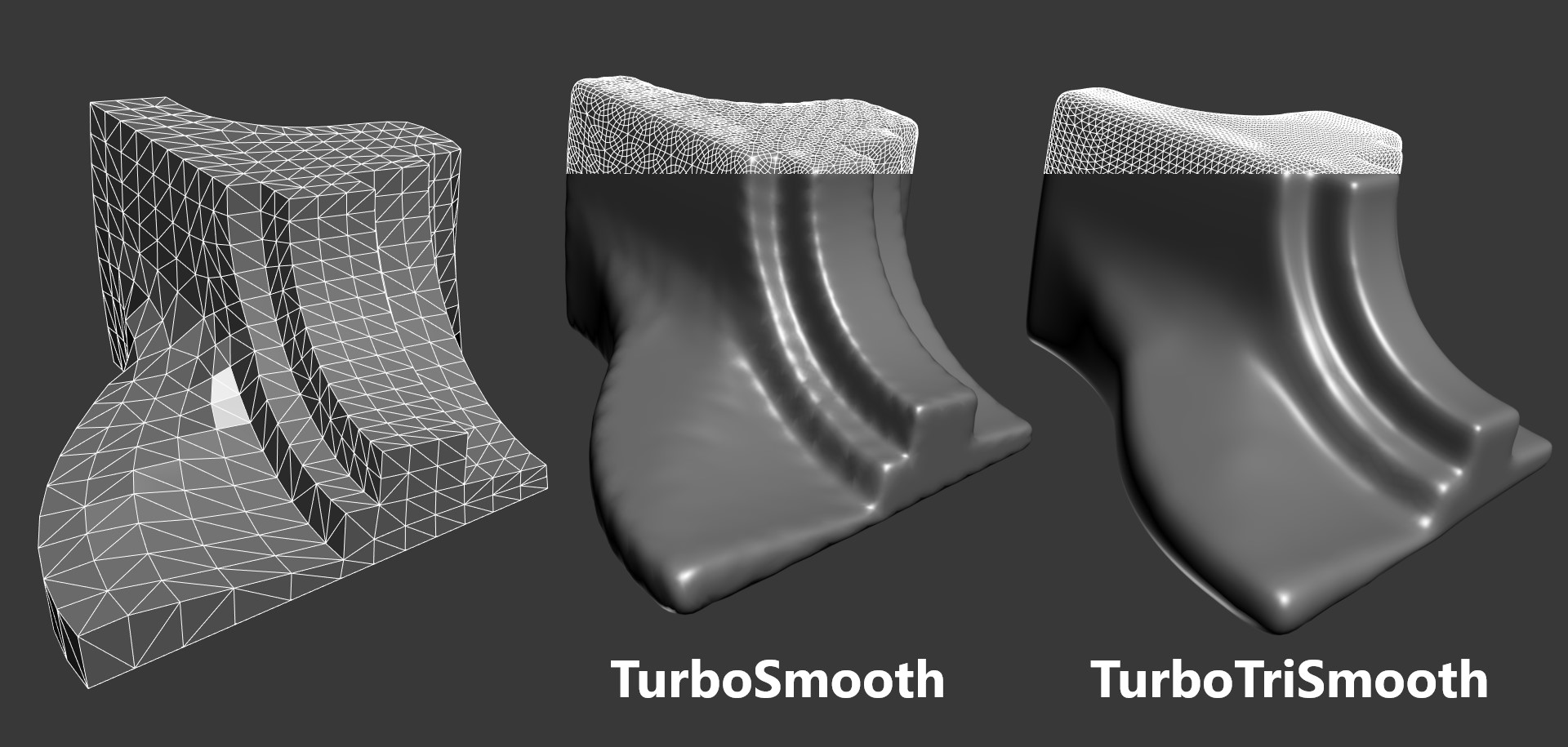 三角面细分插件 TurboTriSmooth for 3ds Max